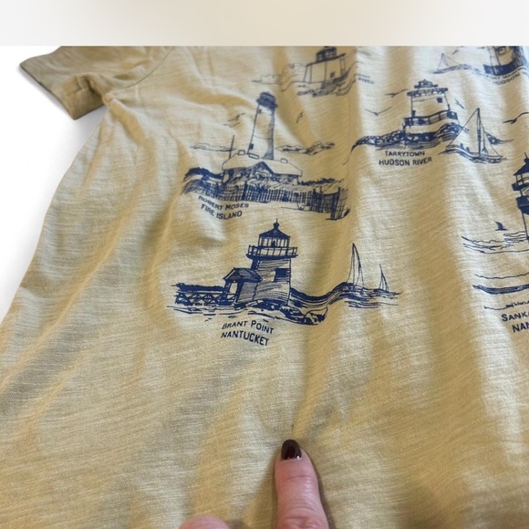 Free with Purchase |J.Crewl Women's Knit Goods T-Shirt with Lighthouse Print XS - Picture 6 of 6
